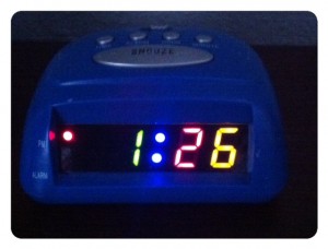 Digital clocks reinforce mom's precision.