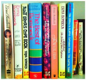 My mom's collection of Erma Bombeck.