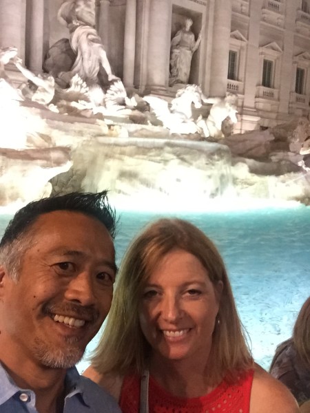 A rare uncrowded moment at Trevi.